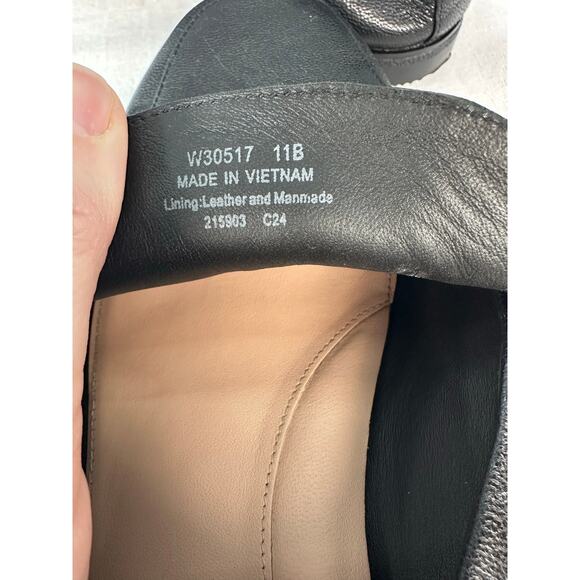 Cole Haan Women's sz 11 Trinnie Leather Loafer Black Classic Work Chic Slip On - Picture 9 of 9